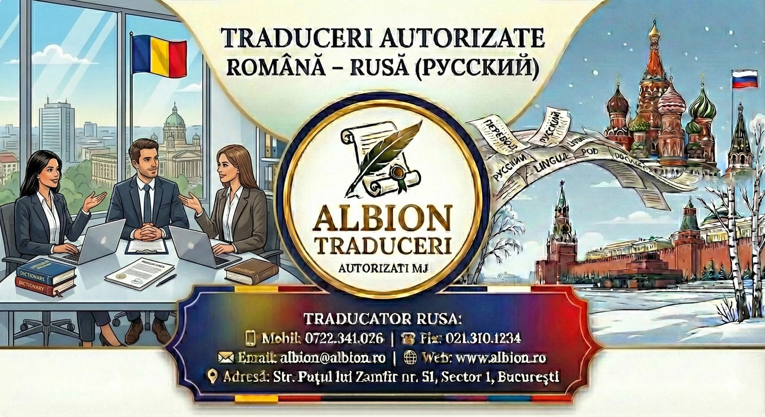 Traducator Autorizat Rusa Bucuresti - Albion Traduceri