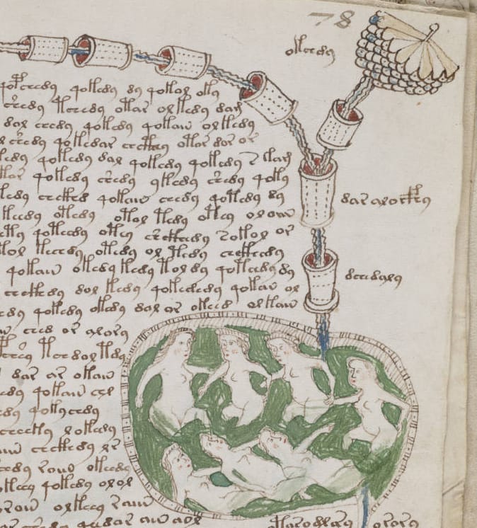 Folio 78r Voynich Manuscript